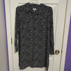 Olds Navy Black and White Heart Dress